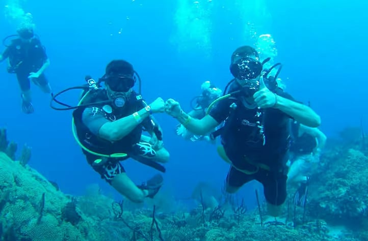 Catalina island Scuba Diving from Punta Cana Dominican Republic.